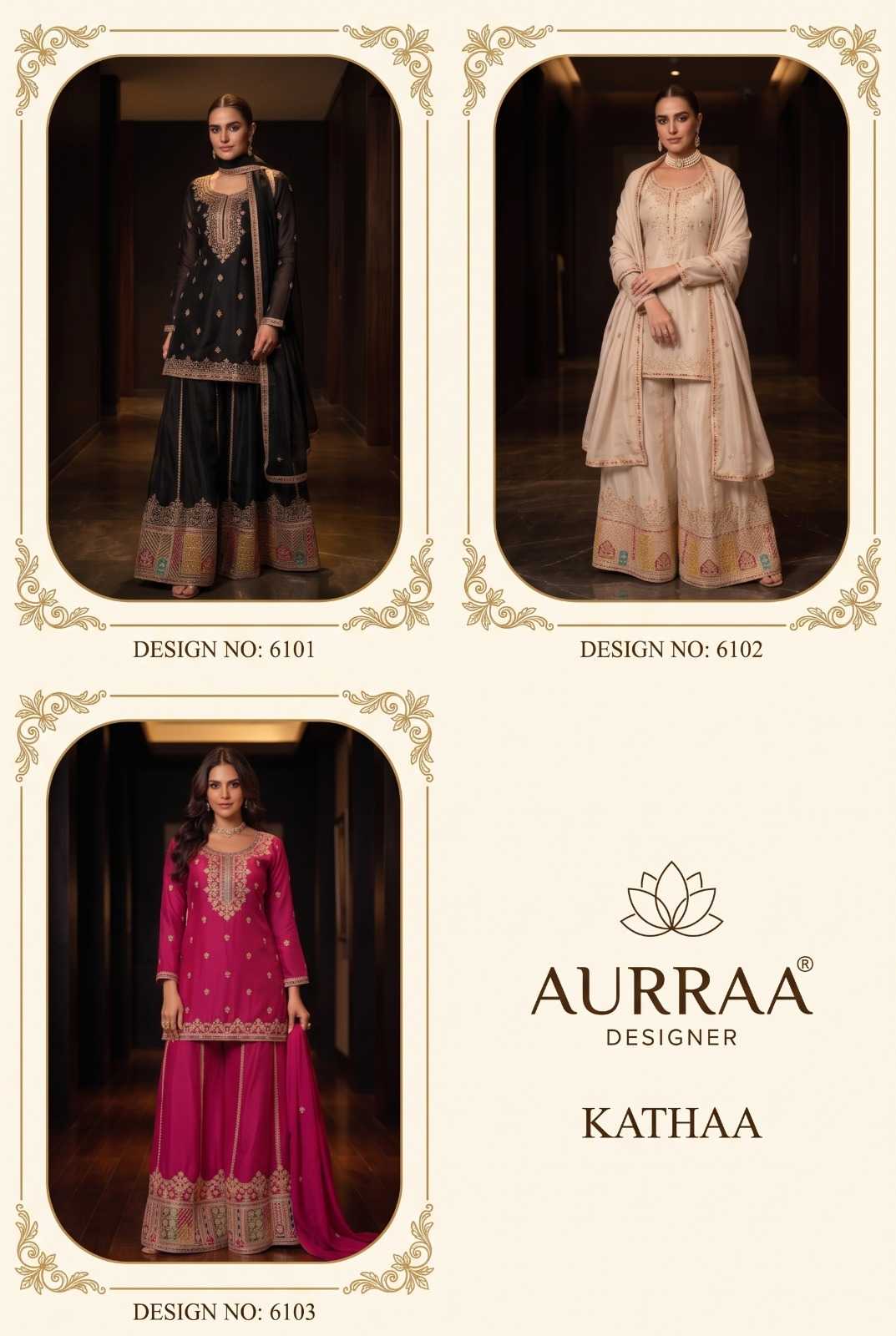 Chinon Sharara Salwar Suit