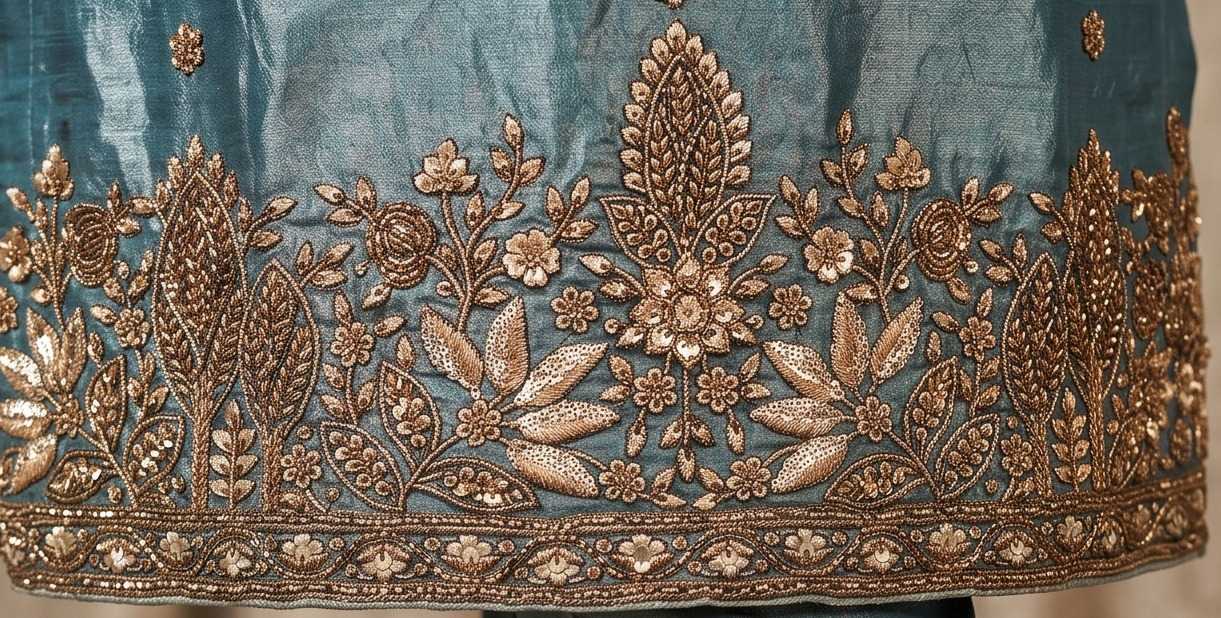 Silk Embroidery Suit