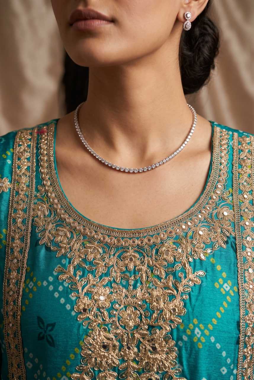 Chinon Sharara Salwar Suit