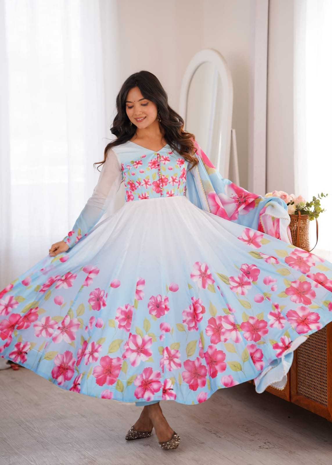 Printed Gown