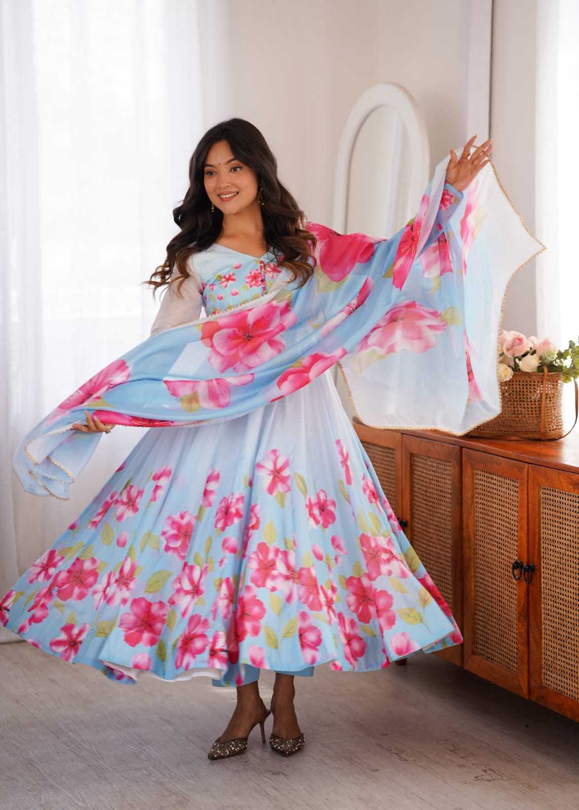 Printed Gown