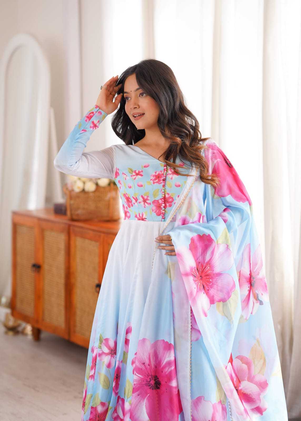 Printed Gown