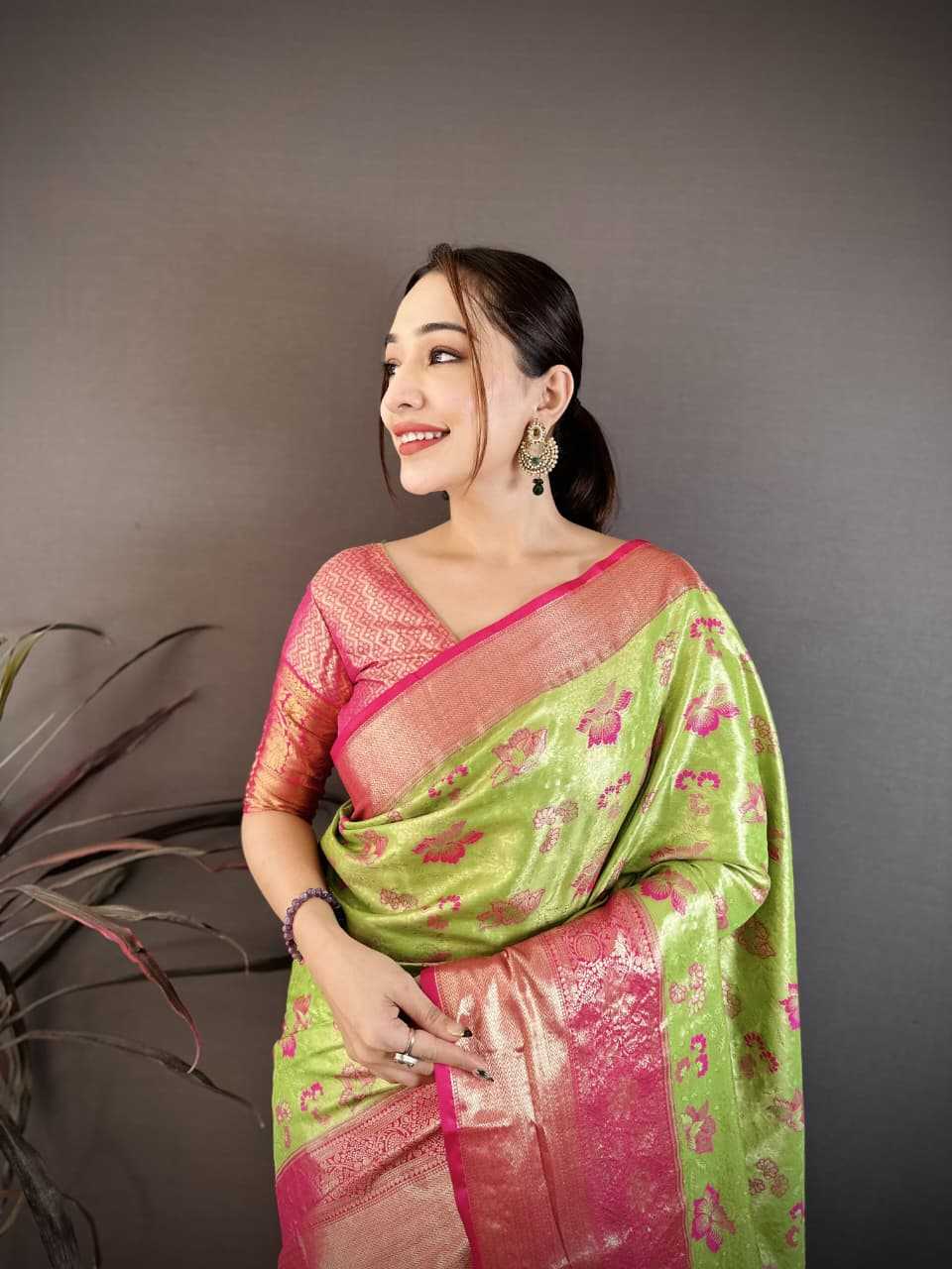 Kanjivaram Silk Floral Saree