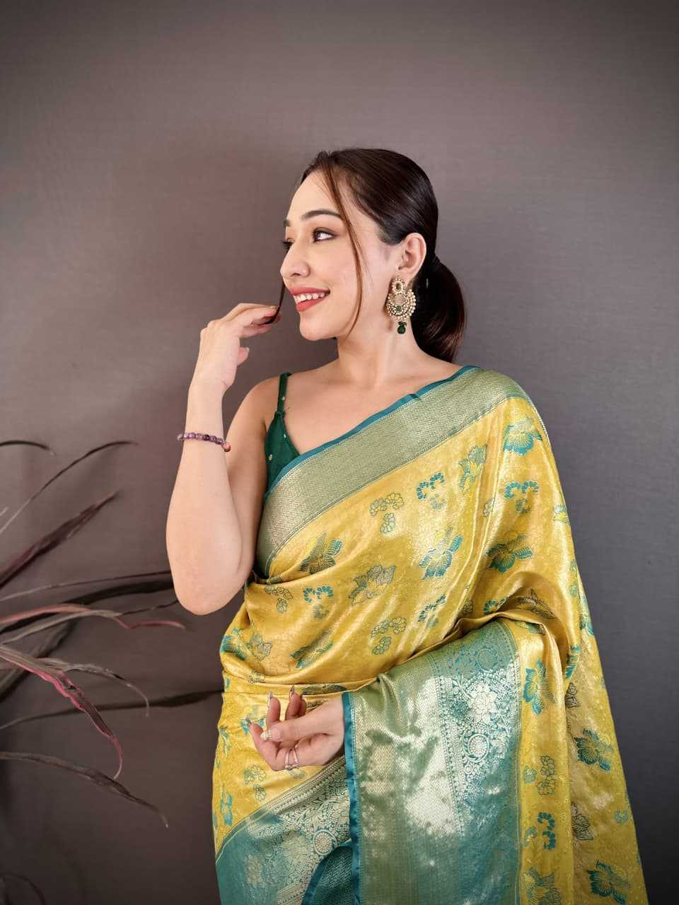 Kanjivaram Silk Floral Saree