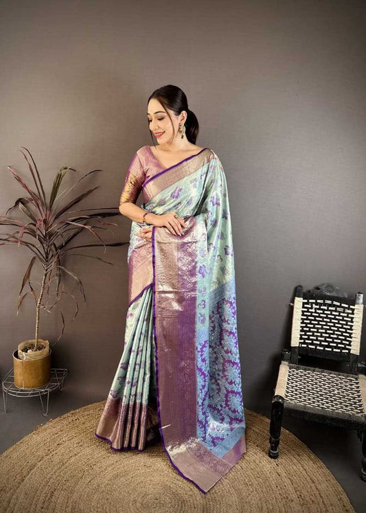 Kanjivaram Silk Floral Saree