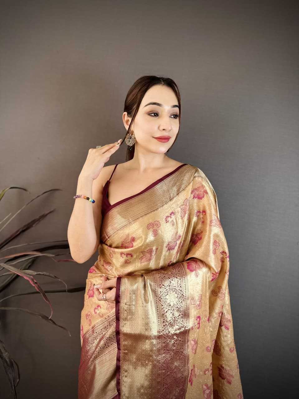Kanjivaram Silk Floral Saree