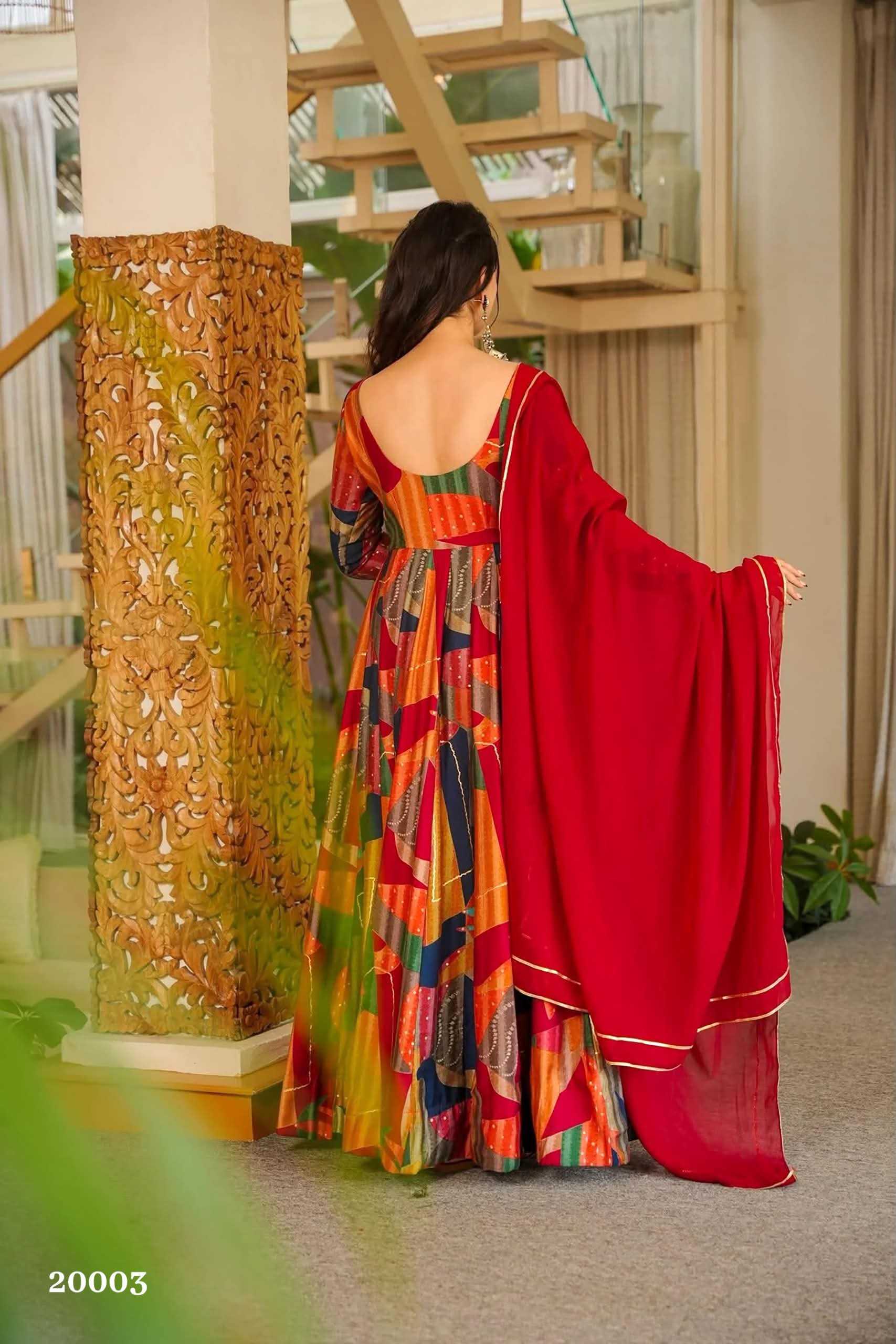 Rayon Printed Gown