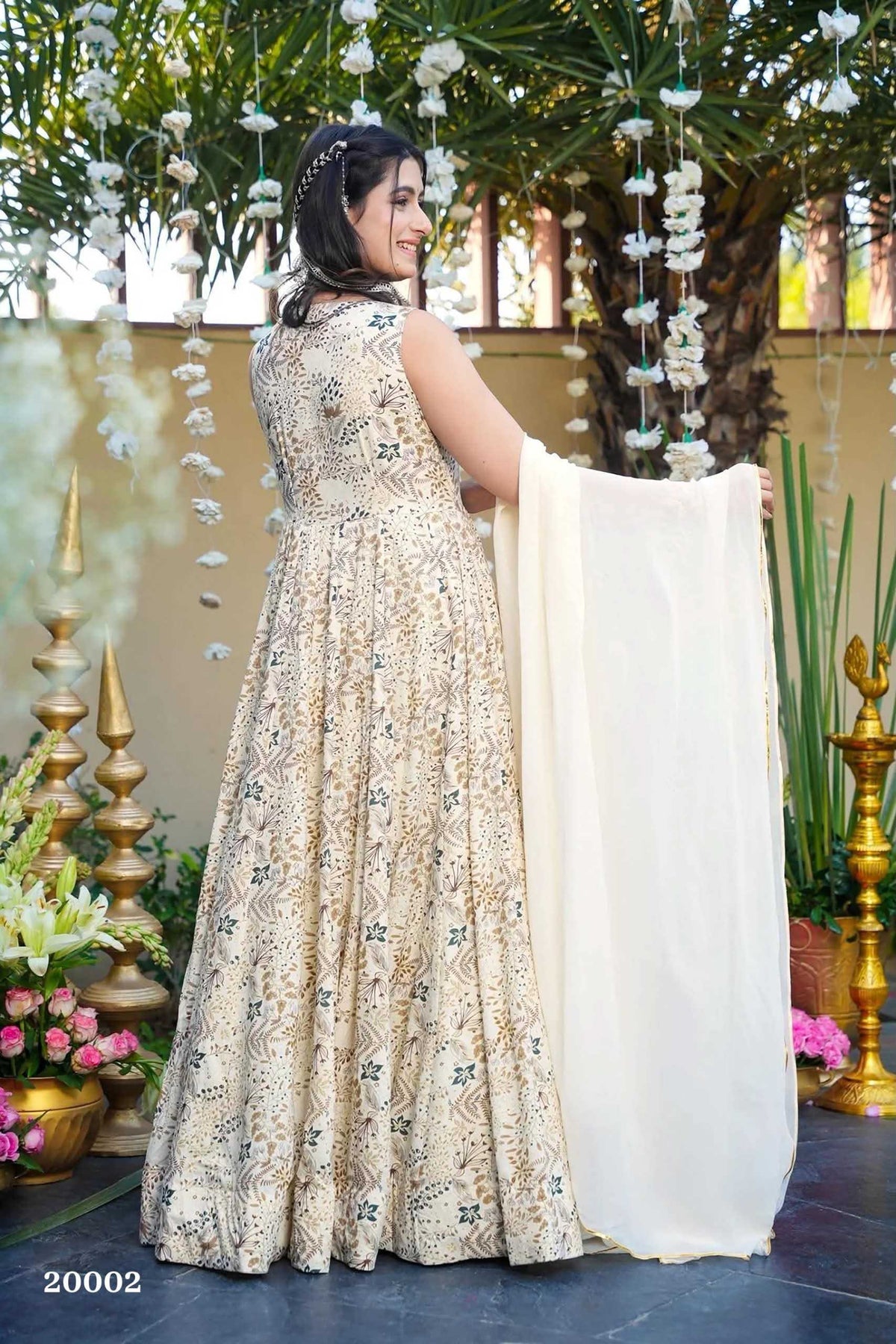 Rayon Printed Gown