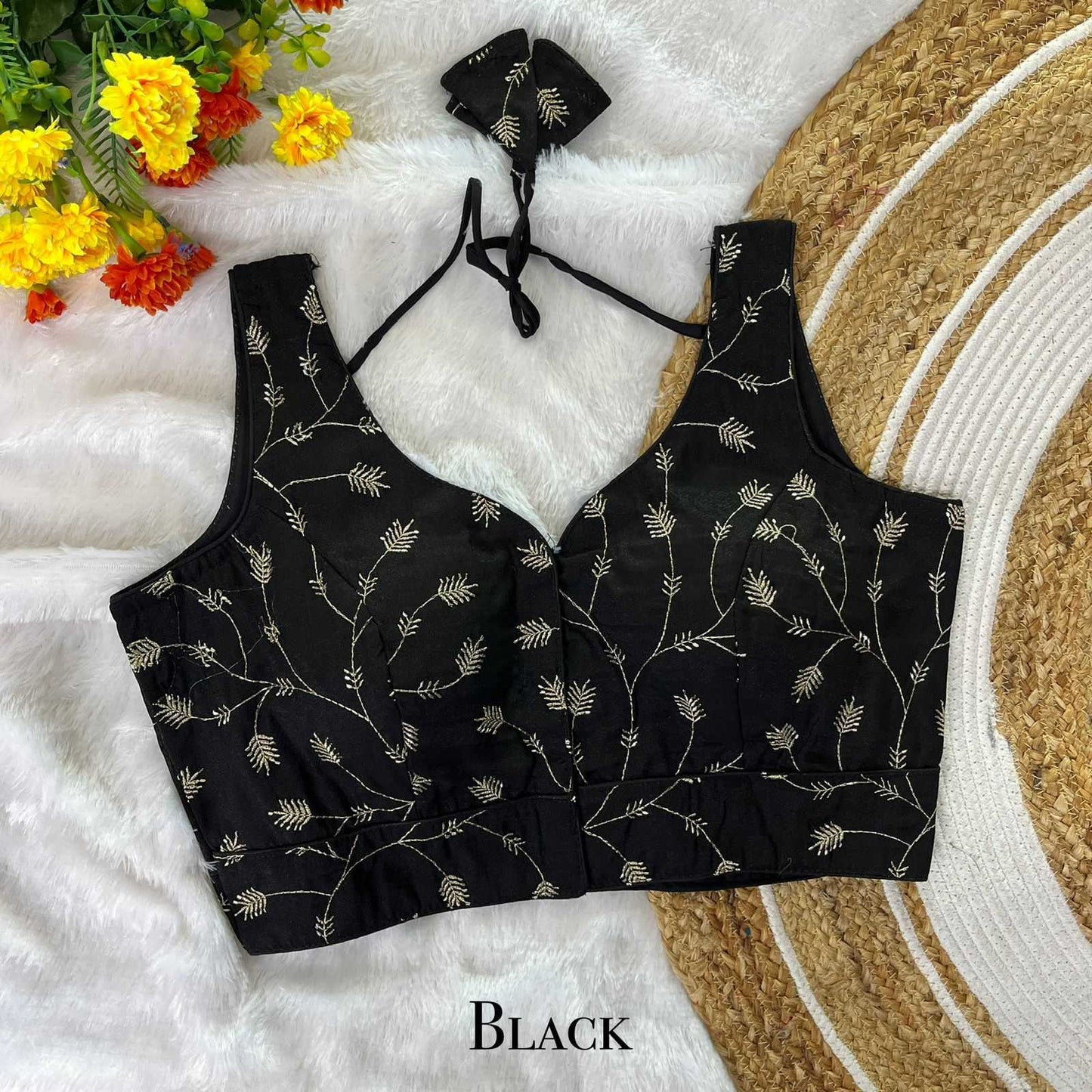 Fancy Sequence Embroidery Blouse