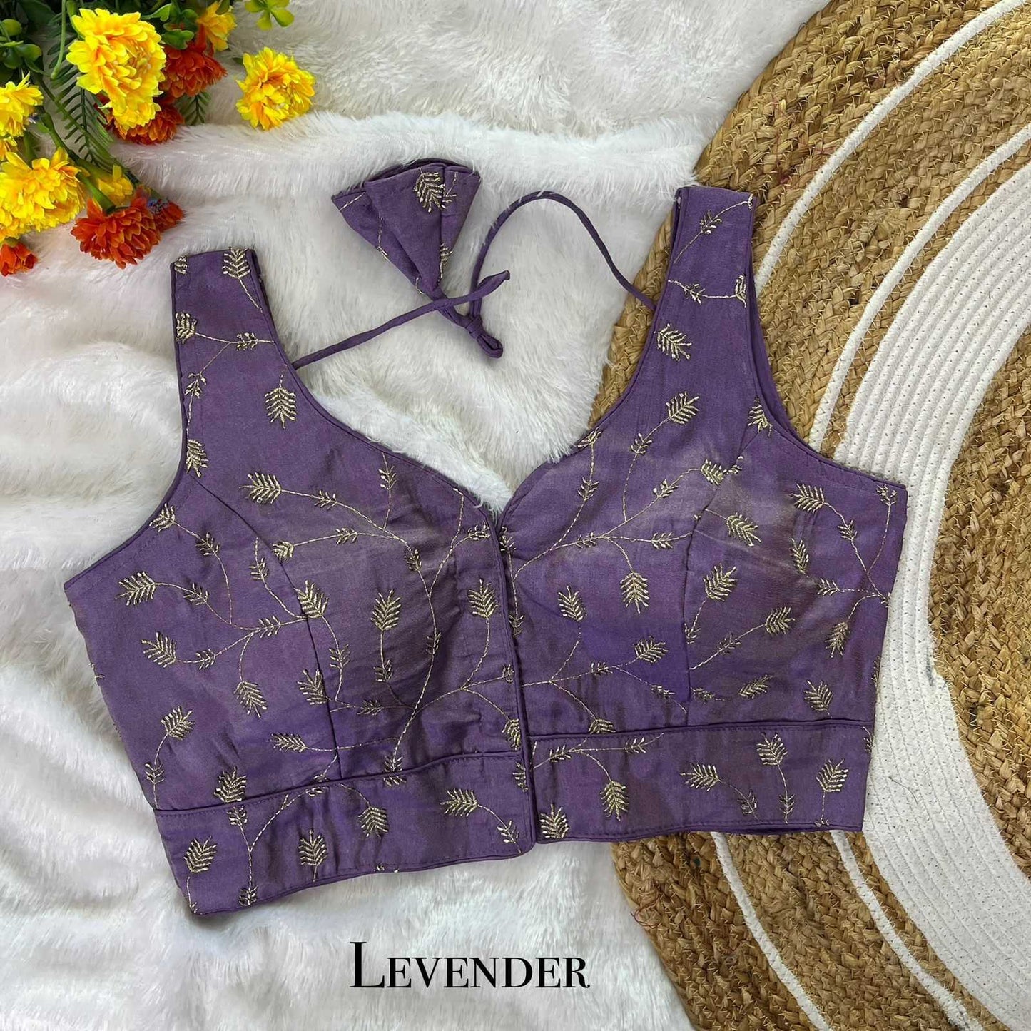 Fancy Sequence Embroidery Blouse