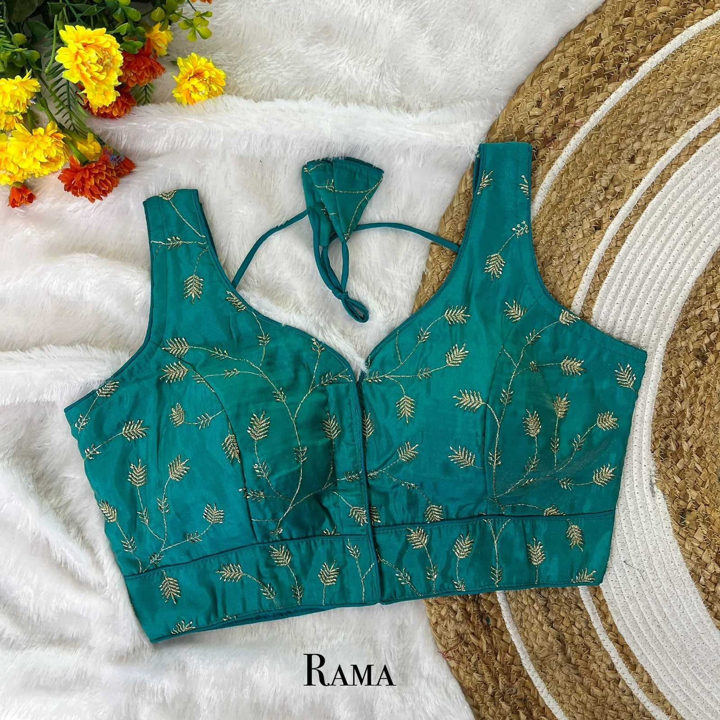 Fancy Sequence Embroidery Blouse