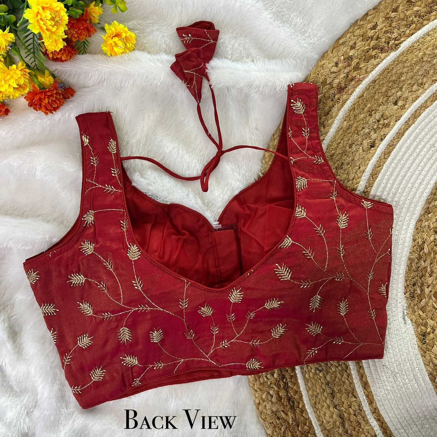 Fancy Sequence Embroidery Blouse
