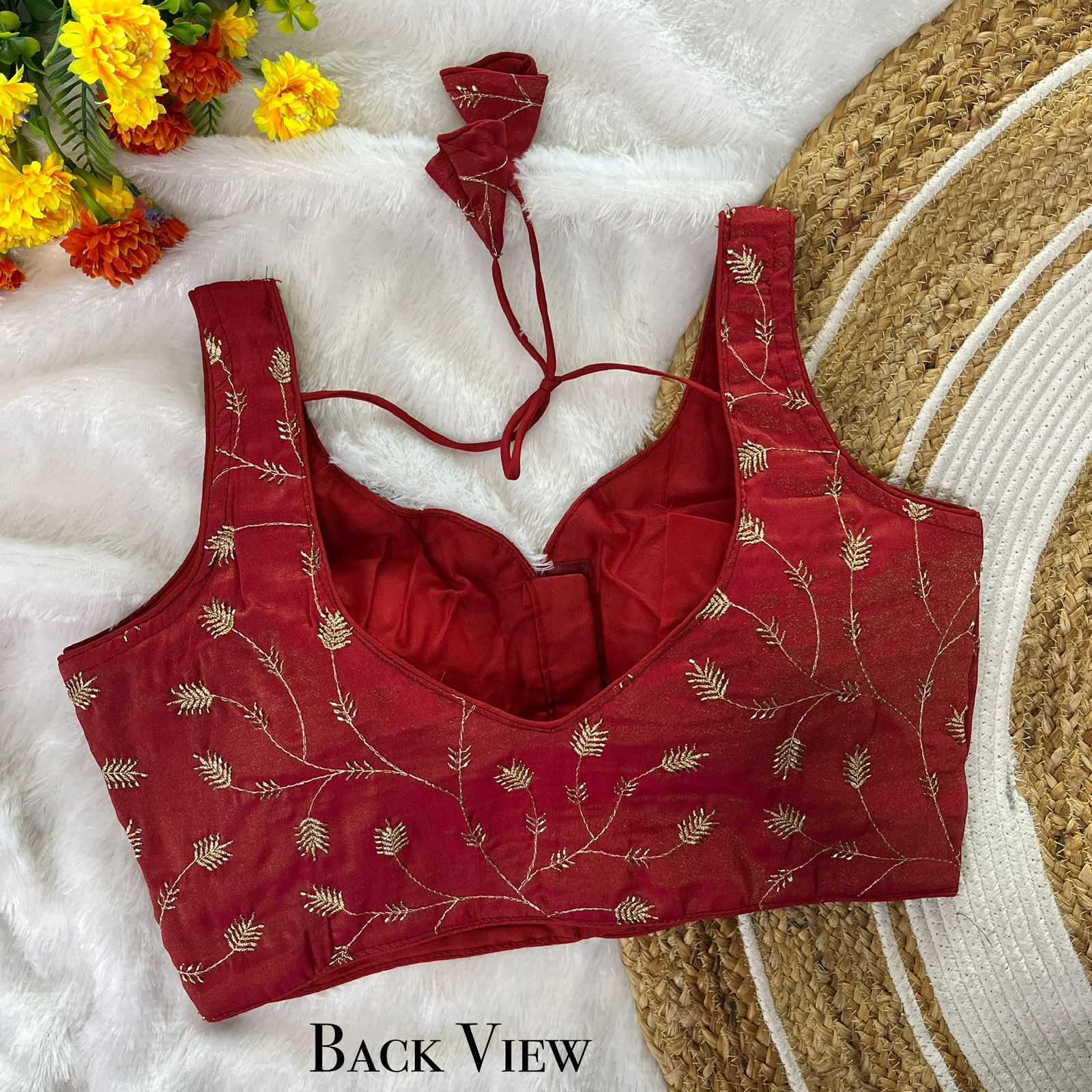 Fancy Sequence Embroidery Blouse