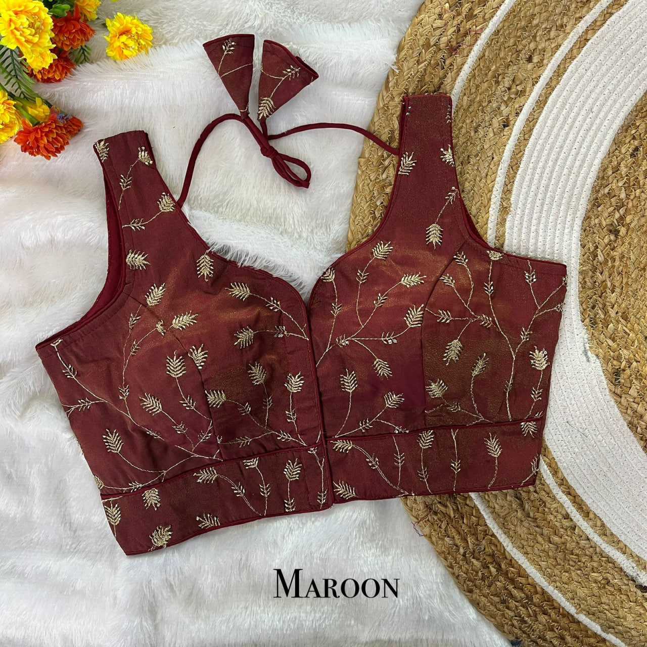 Fancy Sequence Embroidery Blouse