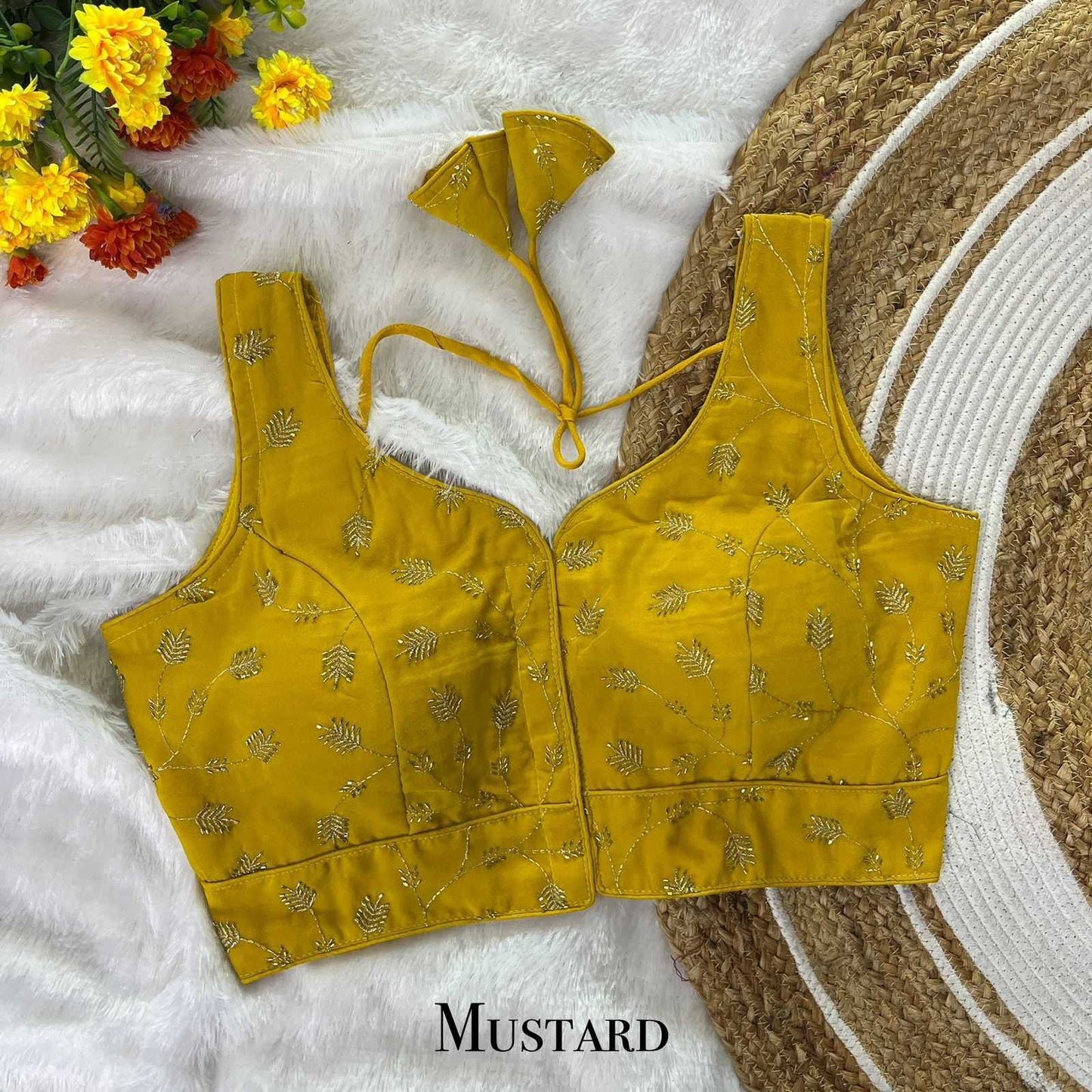 Fancy Sequence Embroidery Blouse