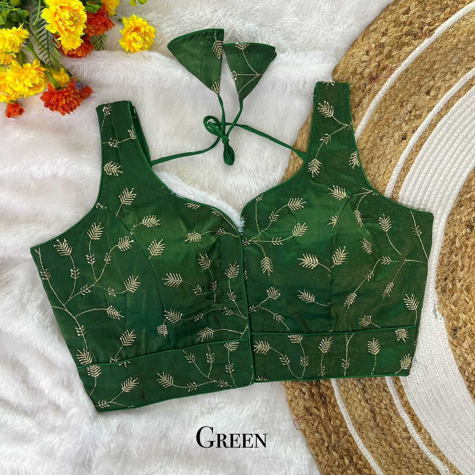 Fancy Sequence Embroidery Blouse