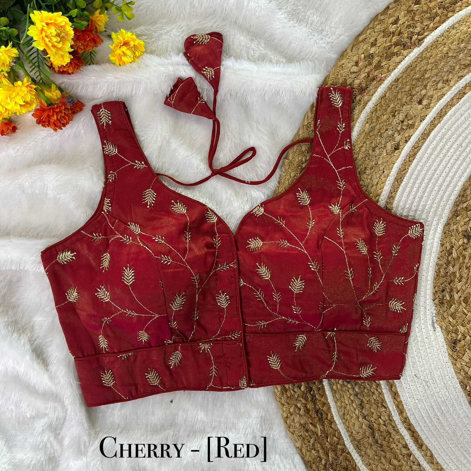 Fancy Sequence Embroidery Blouse