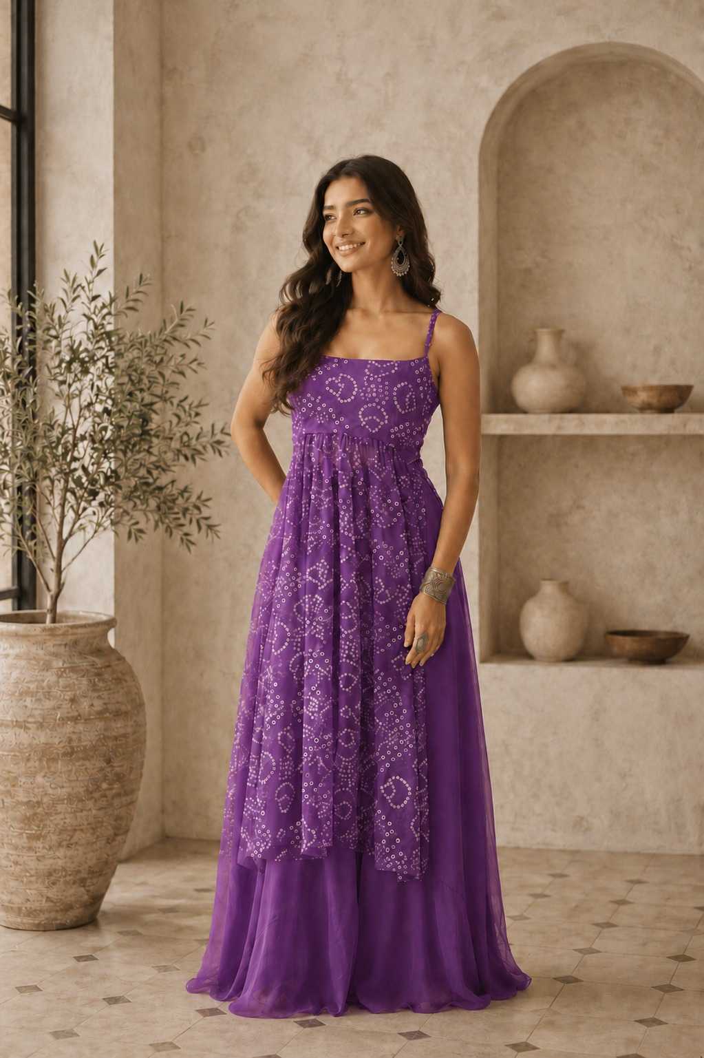 Printed Gown