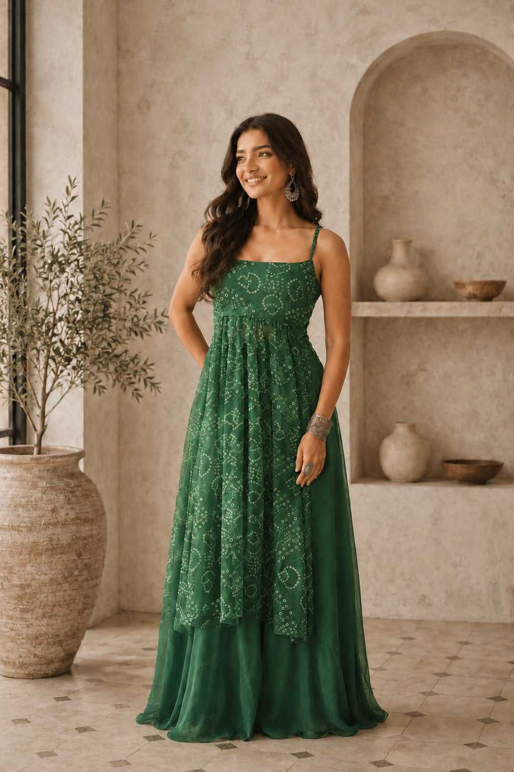 Printed Gown