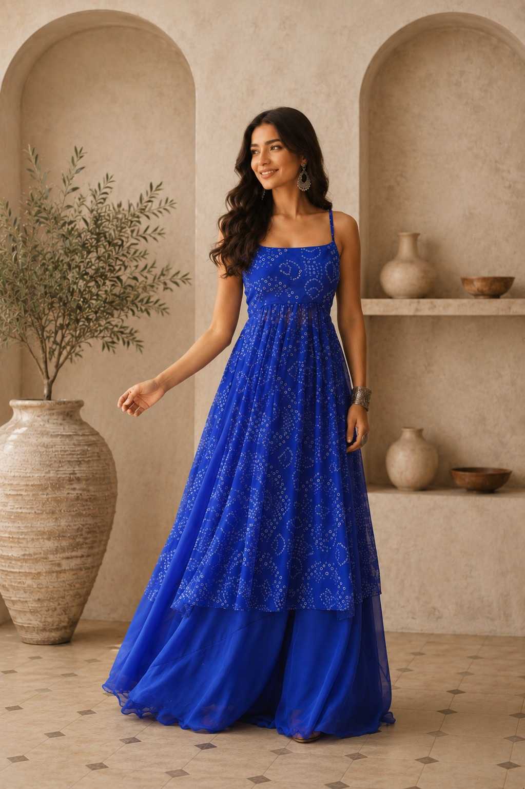 Printed Gown