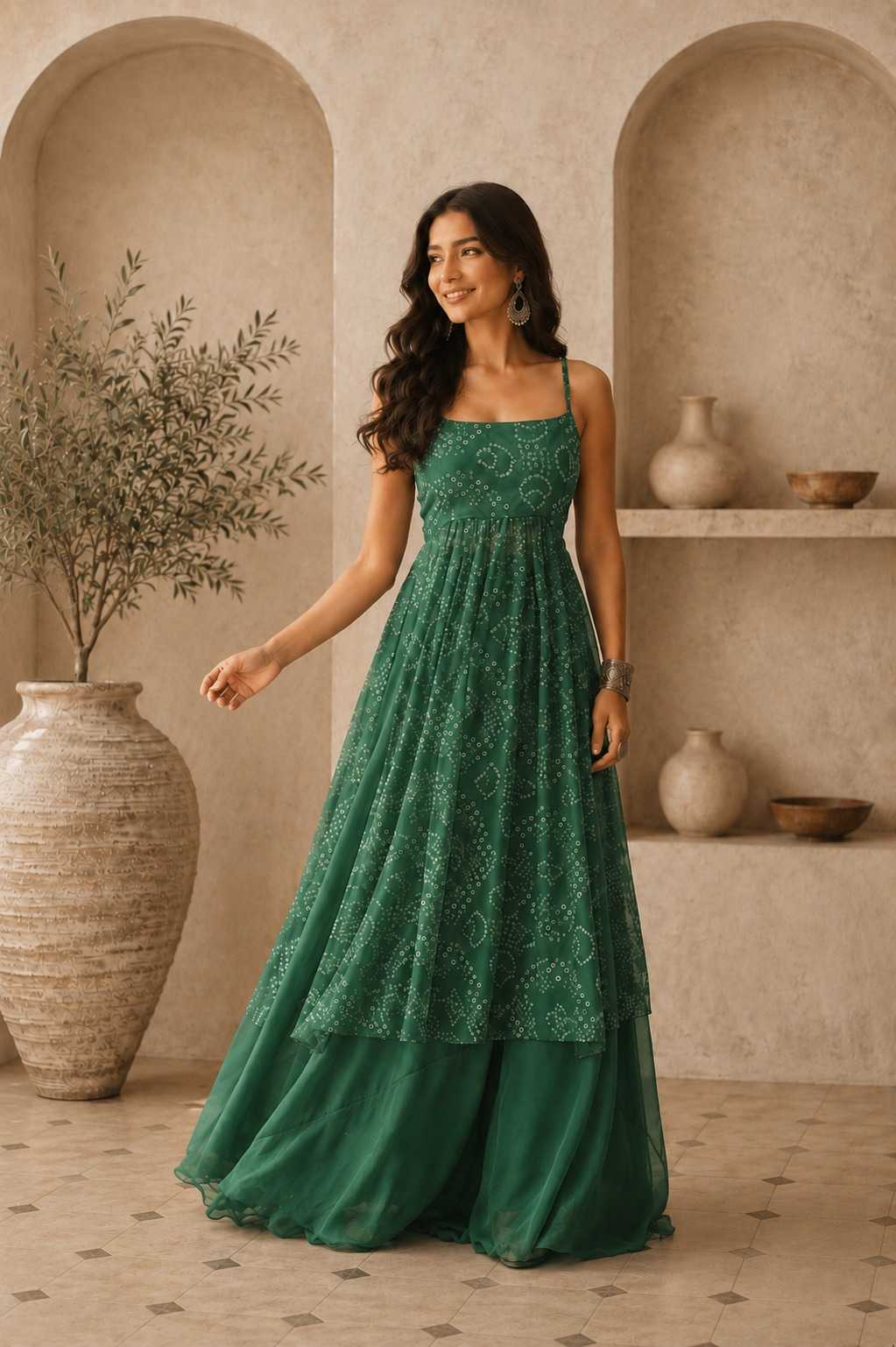 Printed Gown