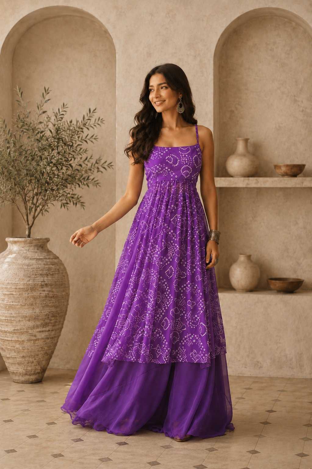 Printed Gown