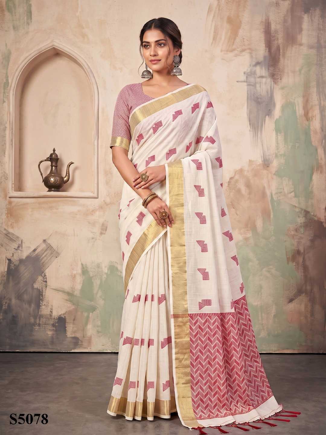 Linen Saree