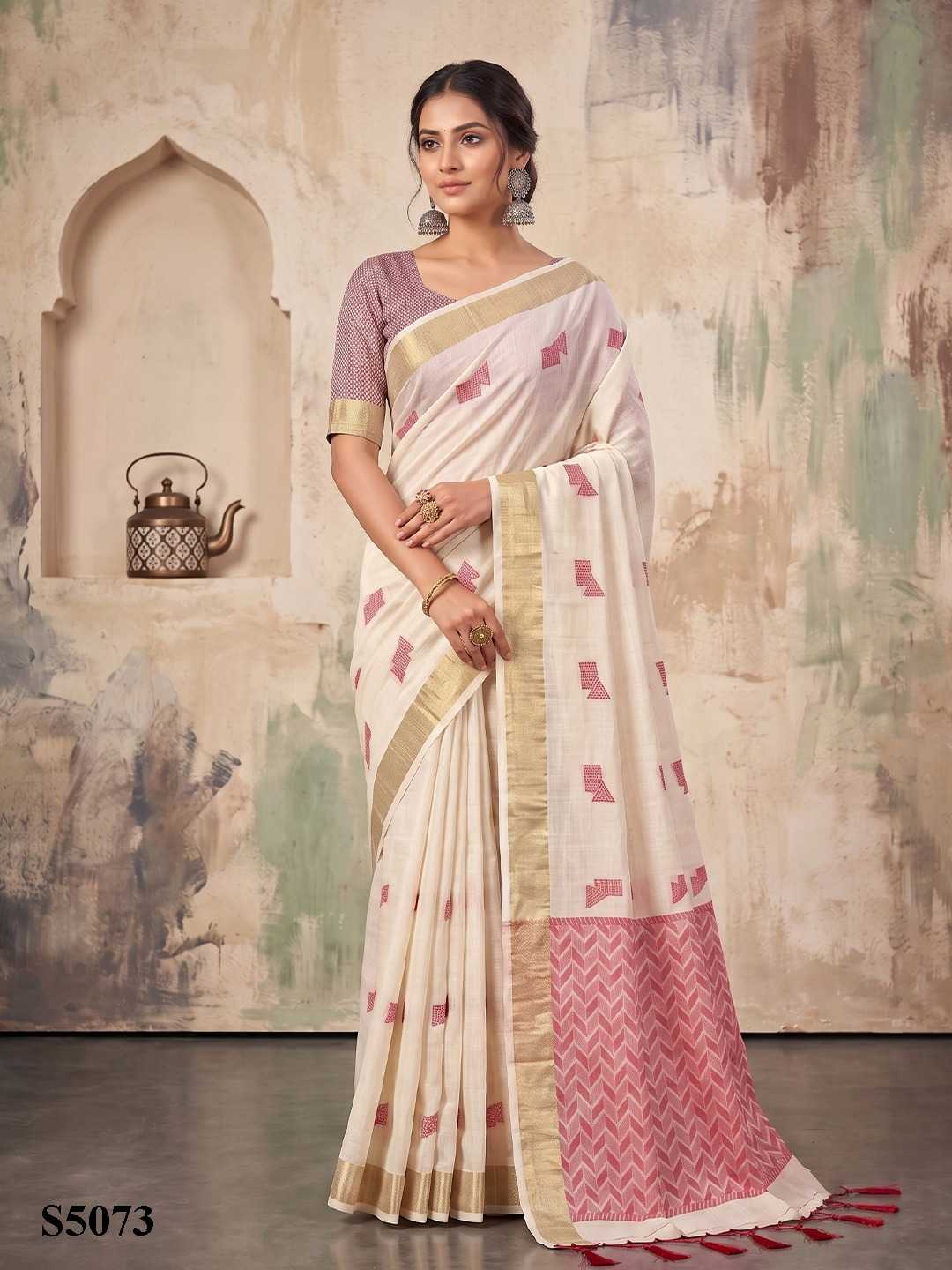Linen Saree