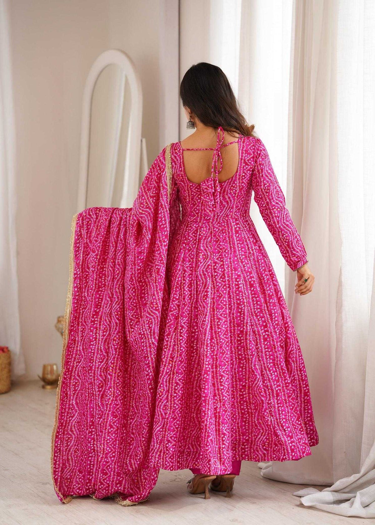 Rayon Embroidery Gown