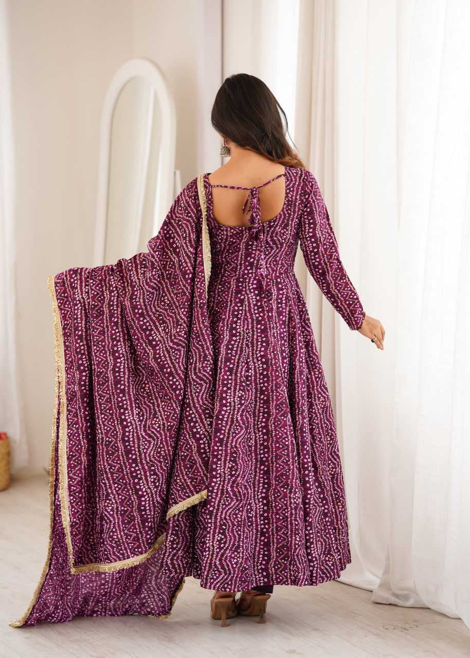 Rayon Embroidery Gown