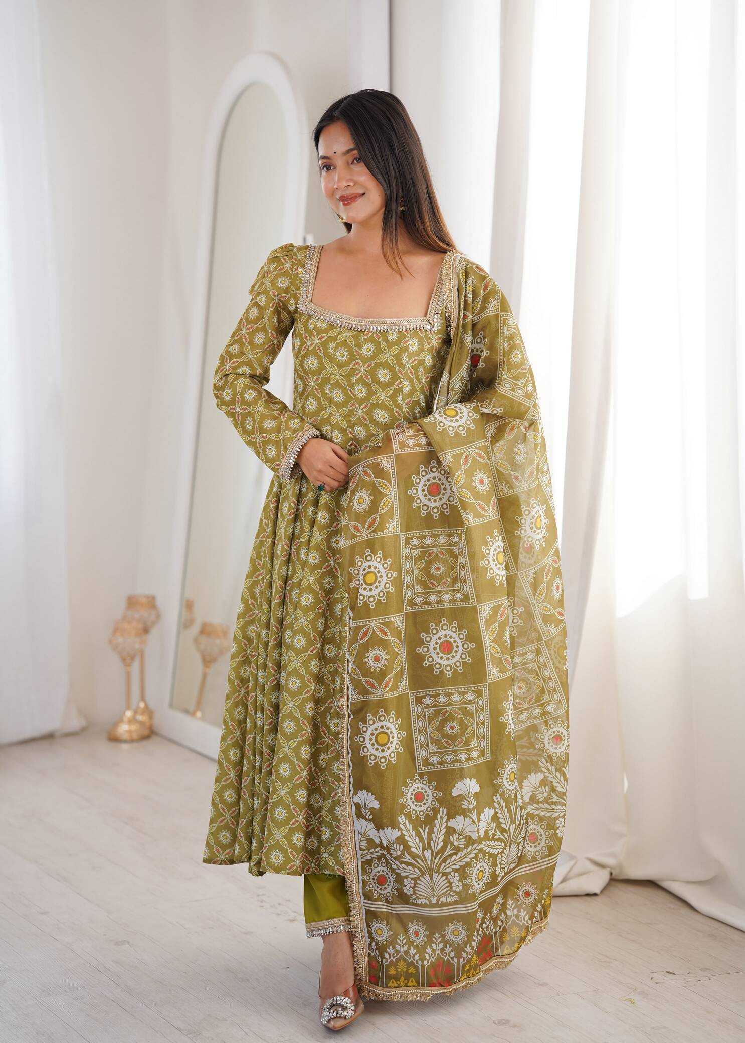 Muslin Printed Gown