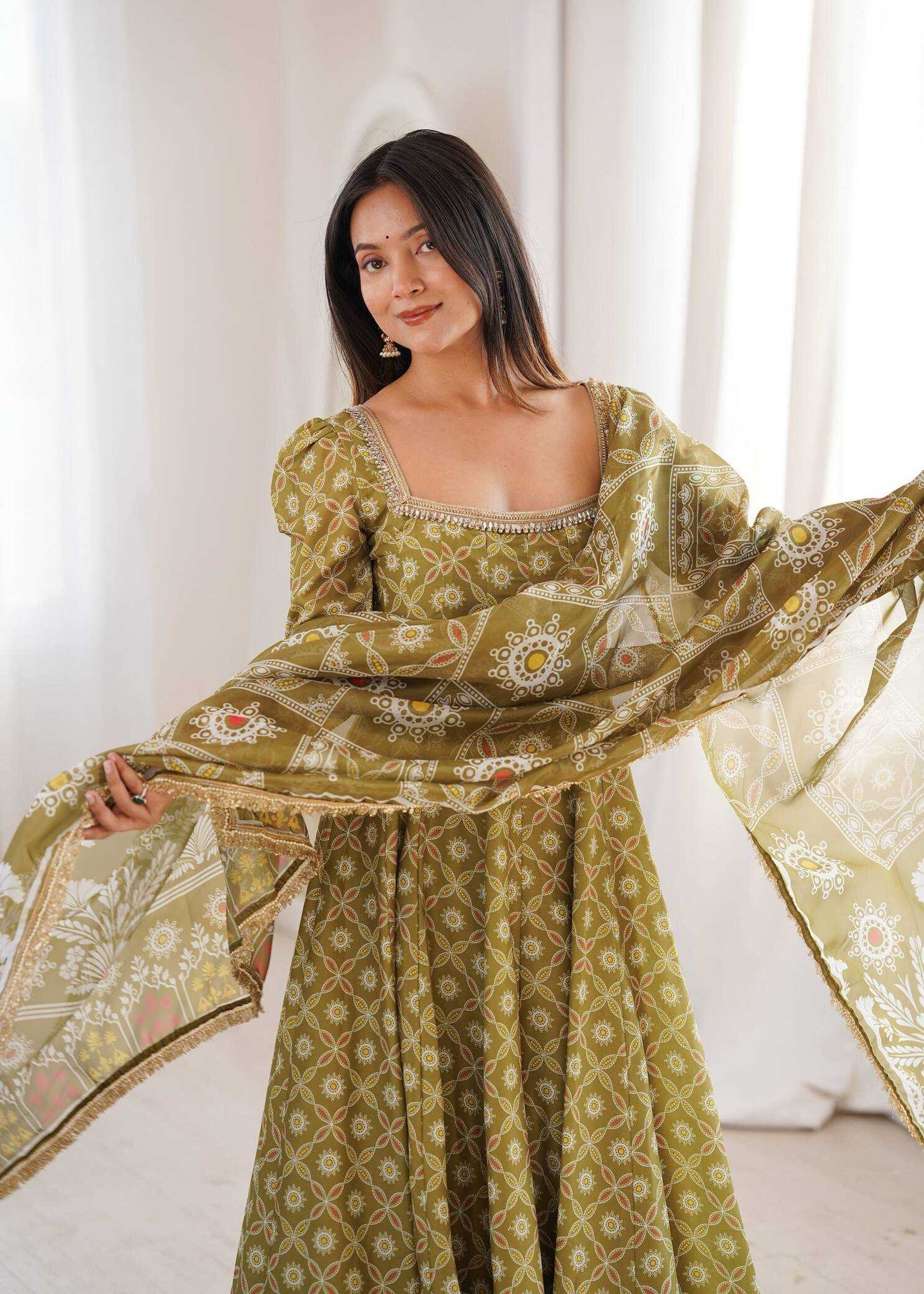 Muslin Printed Gown