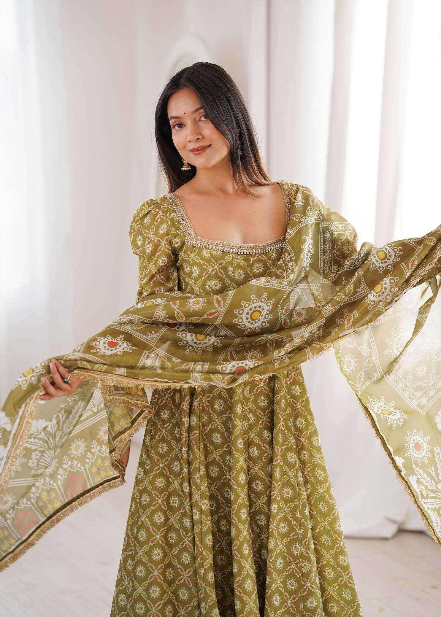 Muslin Printed Gown