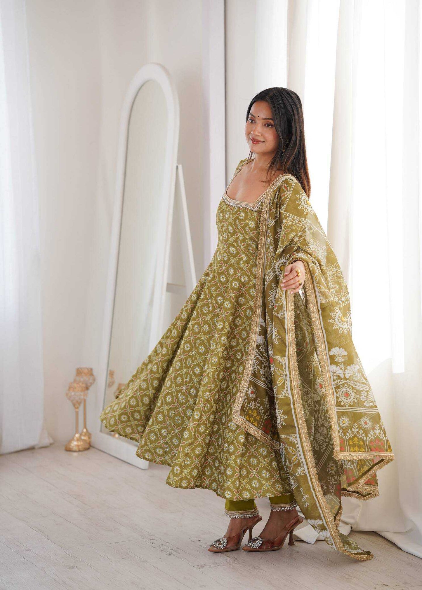 Muslin Printed Gown