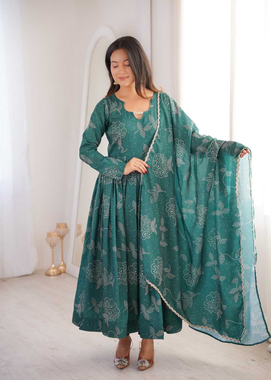Muslin Printed Gown
