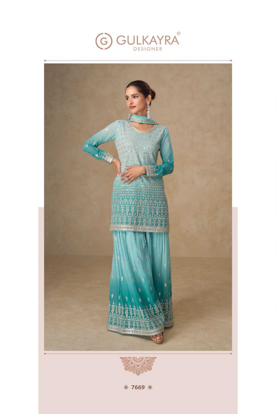 Georgette Palazzo Suit