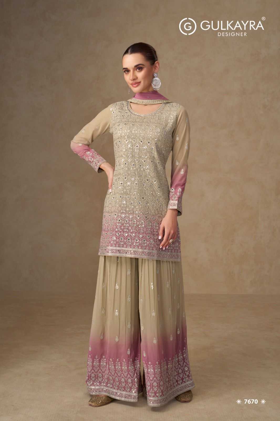 Georgette Palazzo Suit