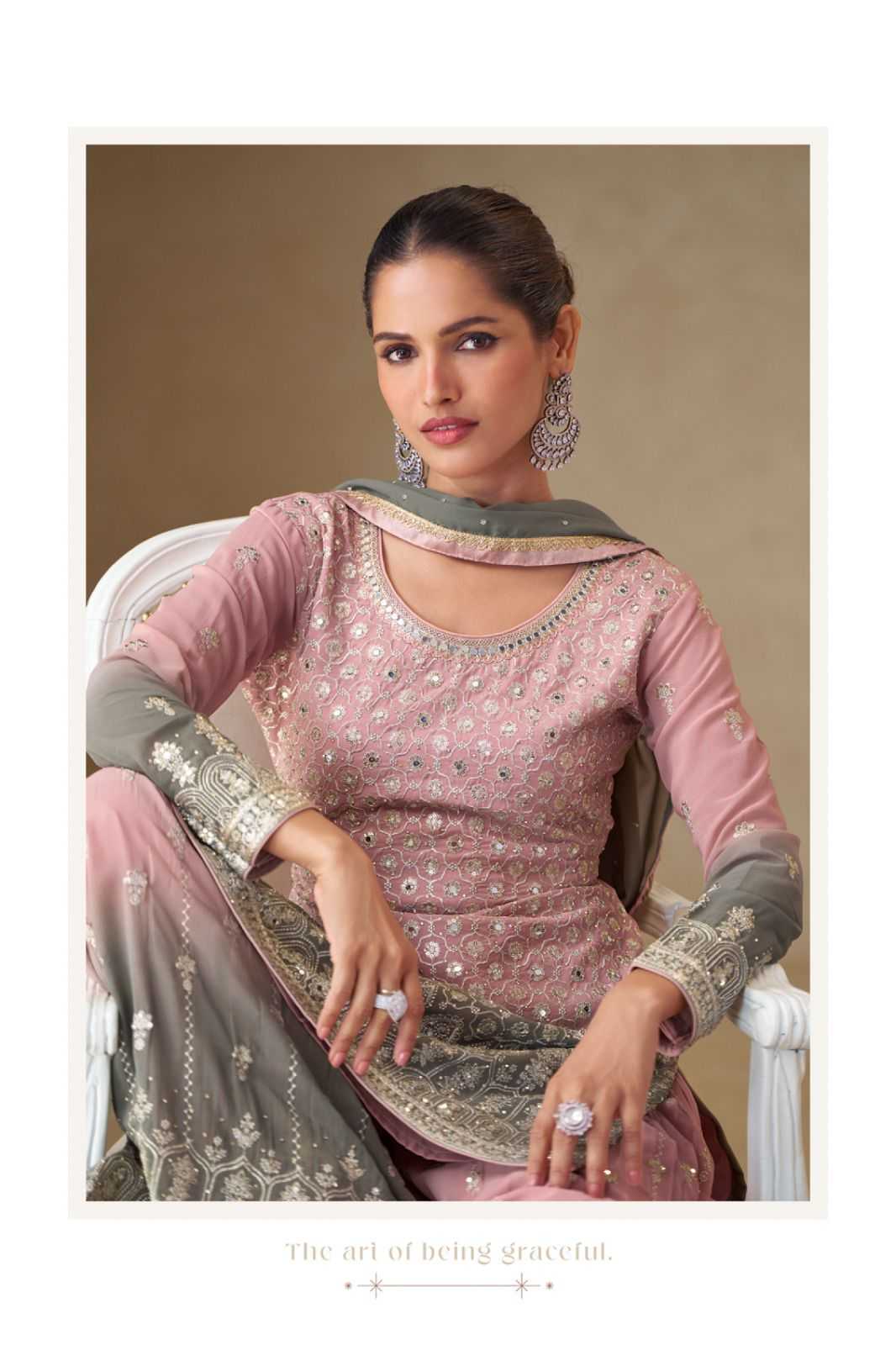 Georgette Palazzo Suit
