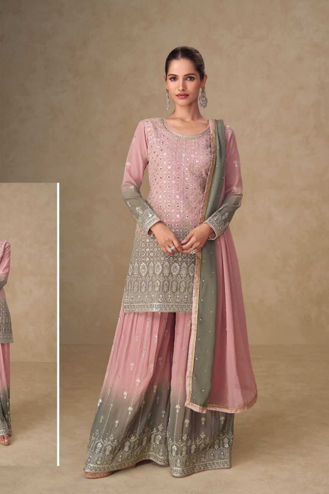 Georgette Palazzo Suit