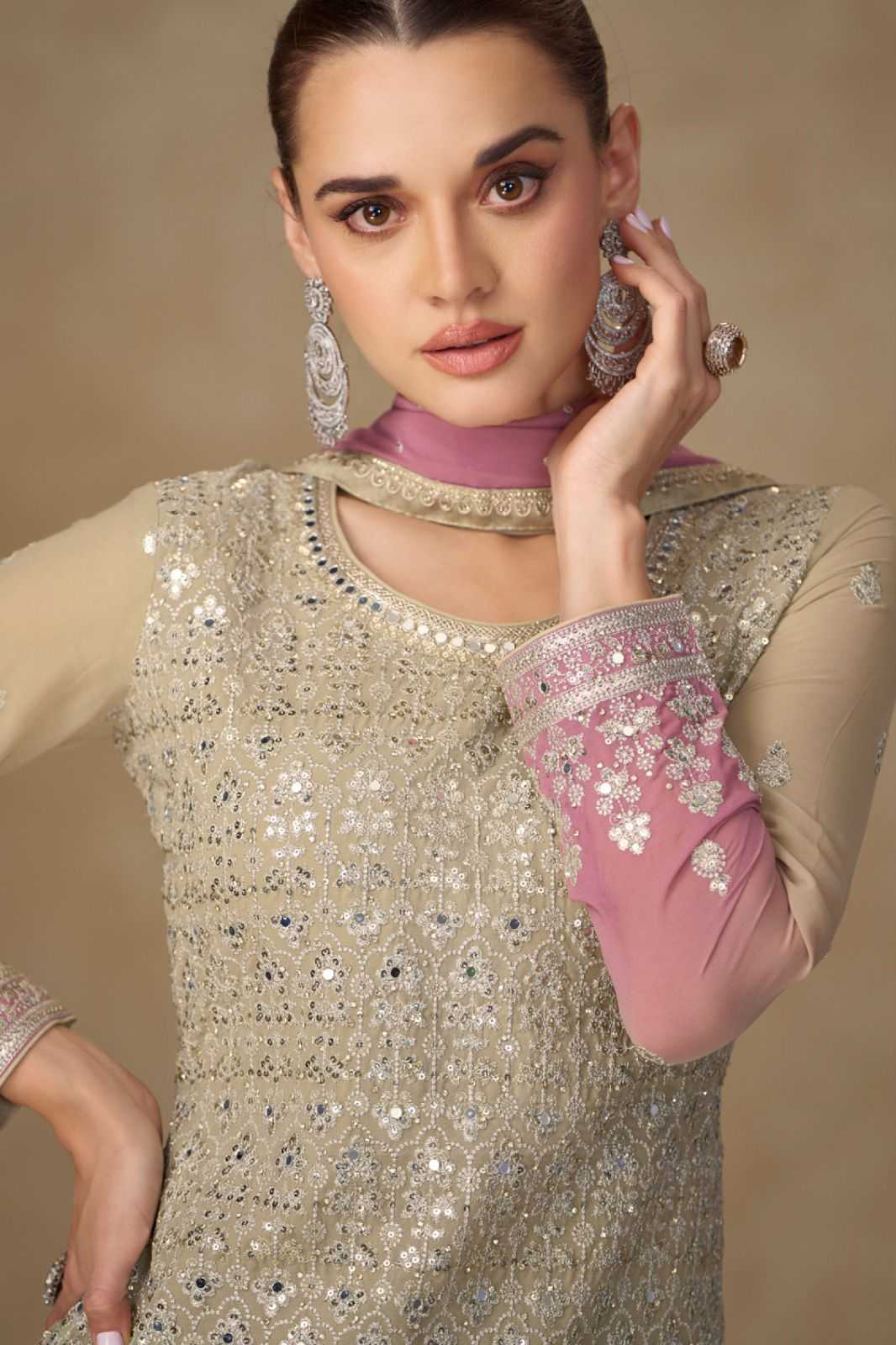 Georgette Palazzo Suit