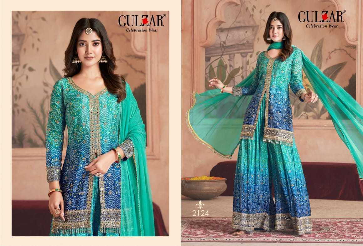 Chinon Sharara Salwar Suit