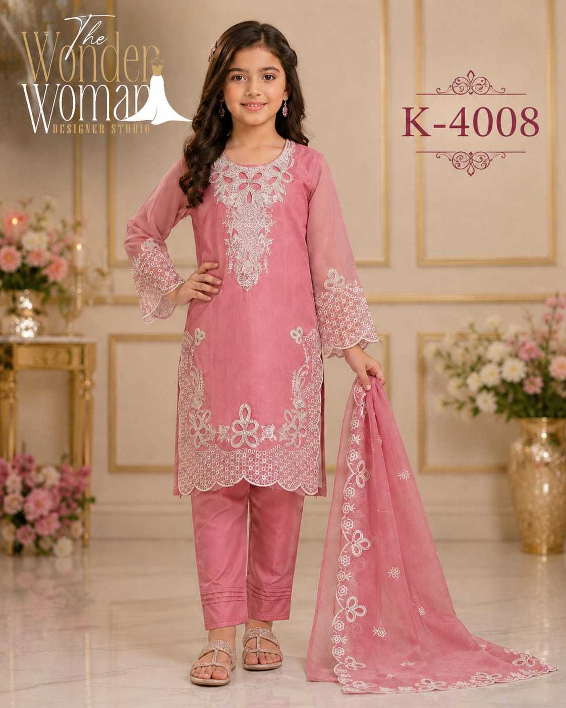 Organza Embroidered Frock