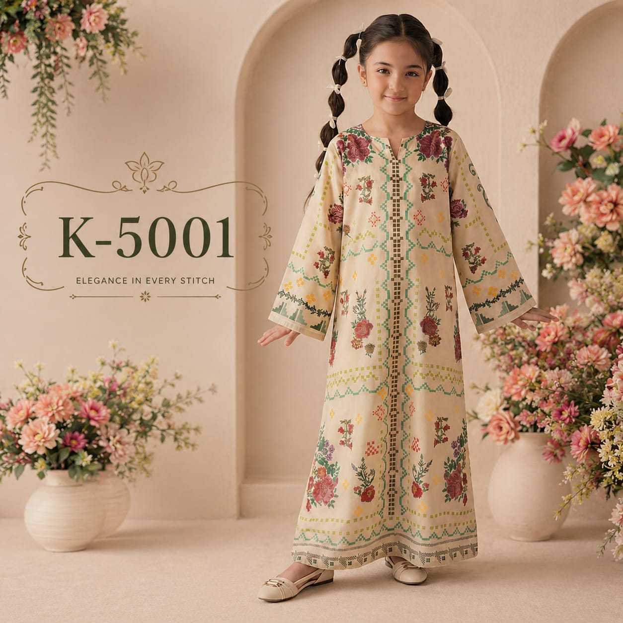 Satin Kids Gown