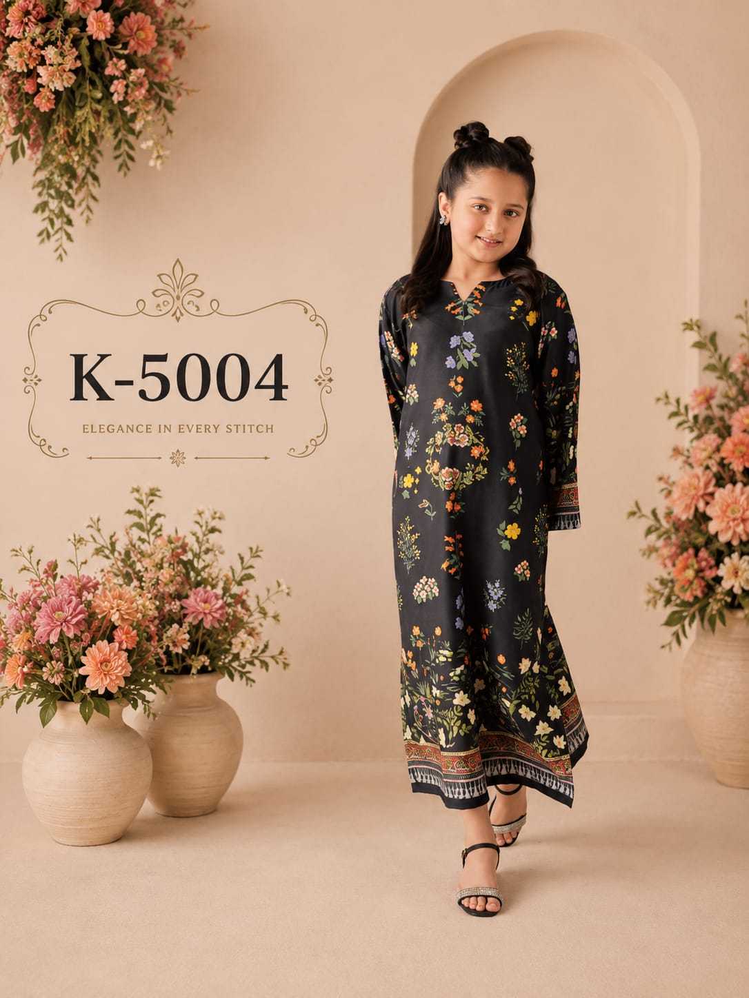 Satin Kids Gown
