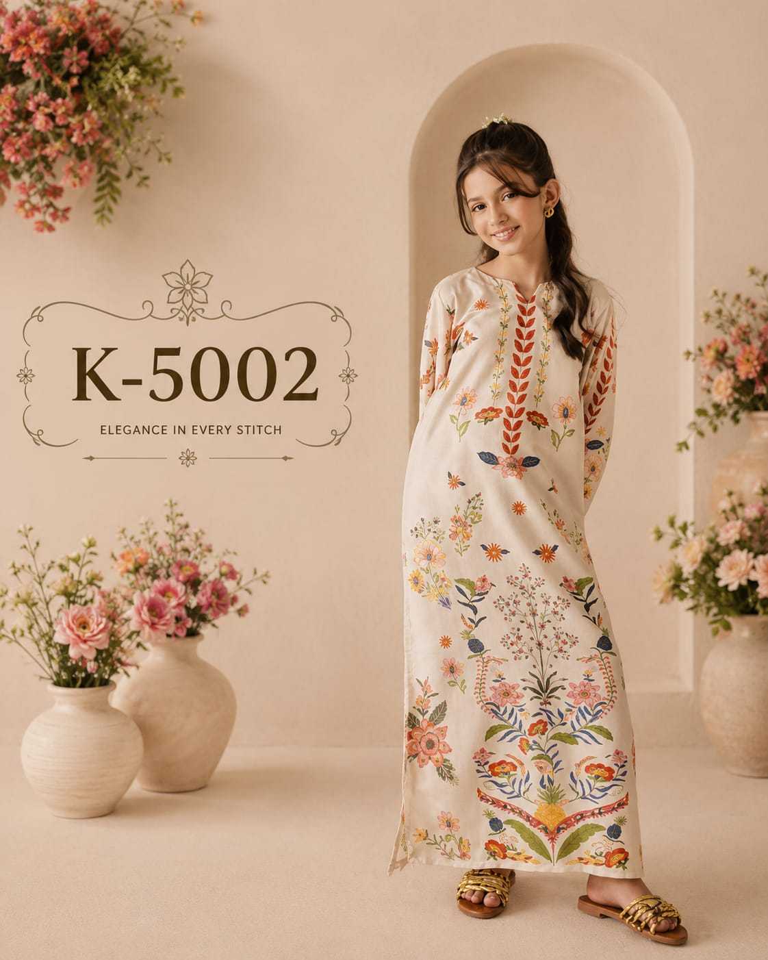 Satin Kids Gown