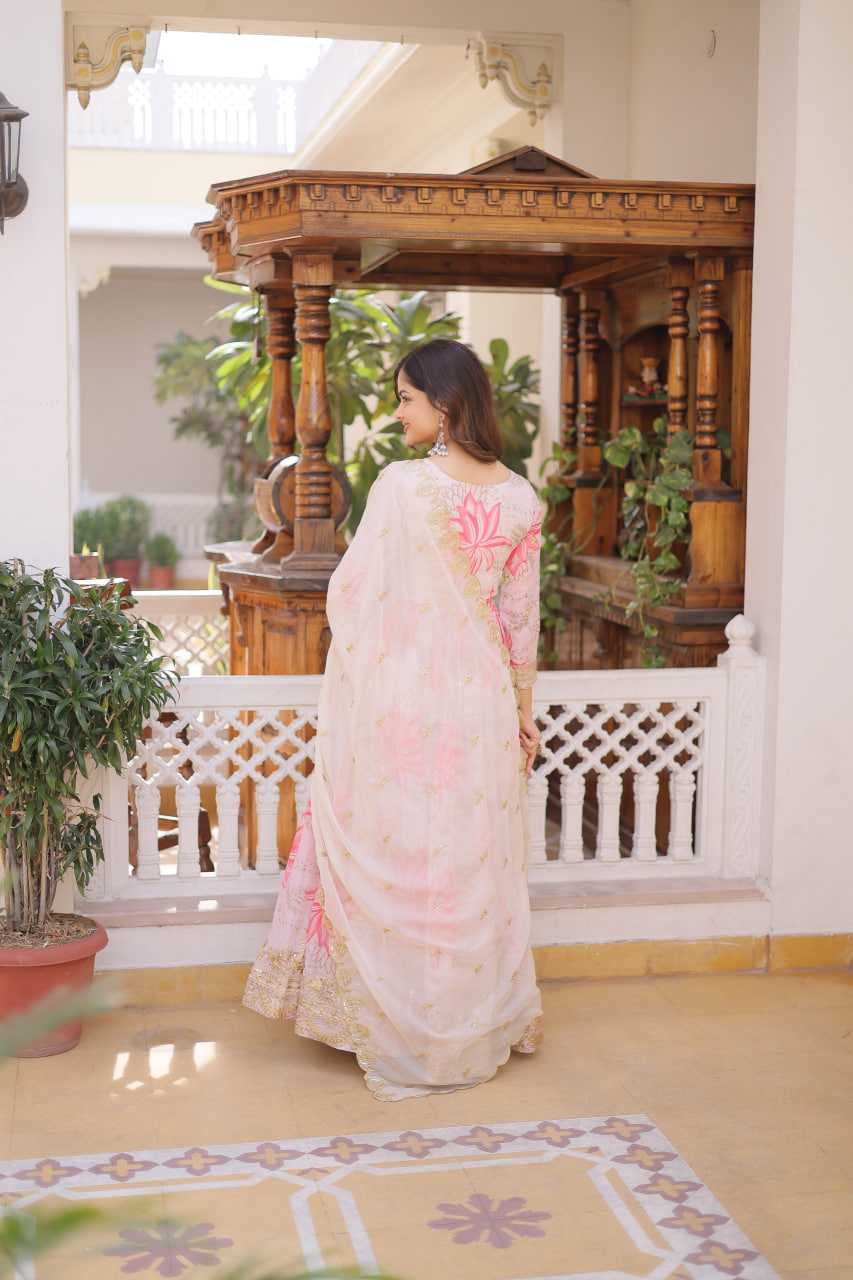 Russian Silk Printed Gown