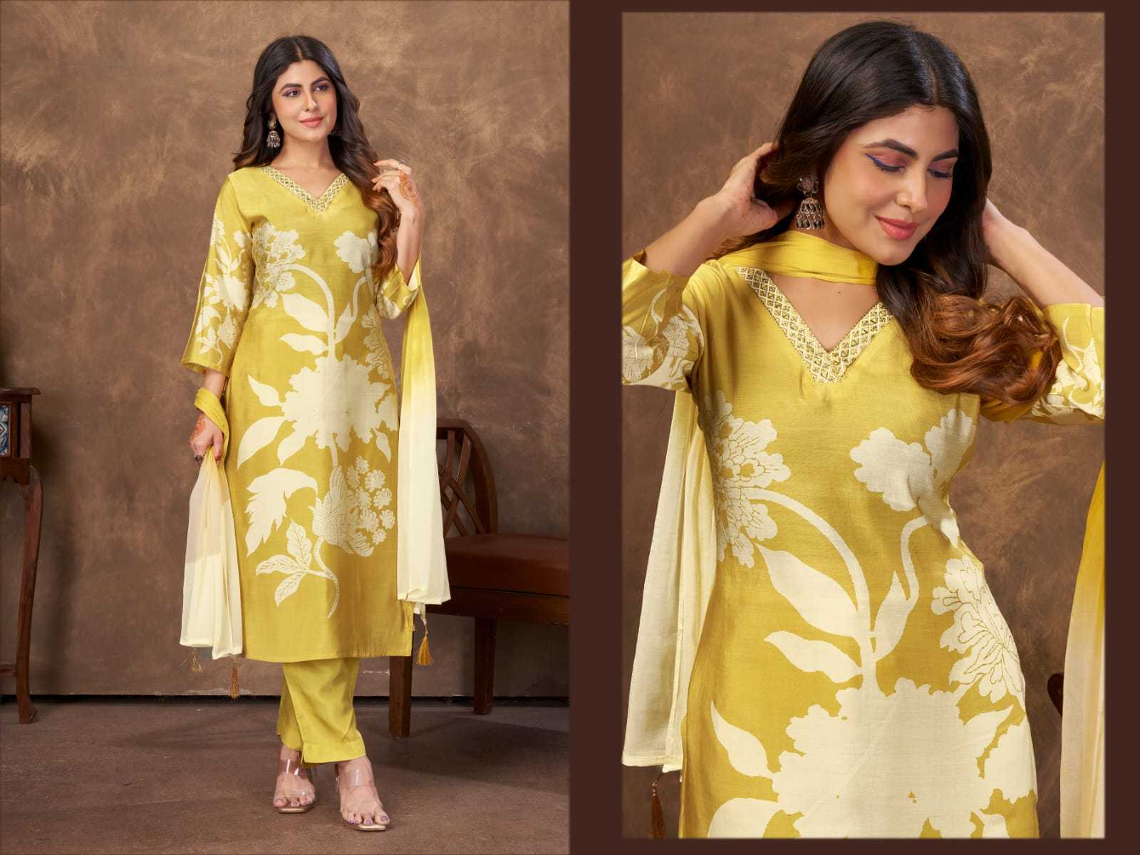 Chanderi Silk Party Wear Suit