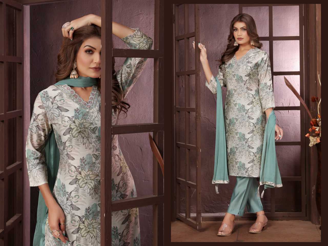Chanderi Silk Ladies Salwar Suit