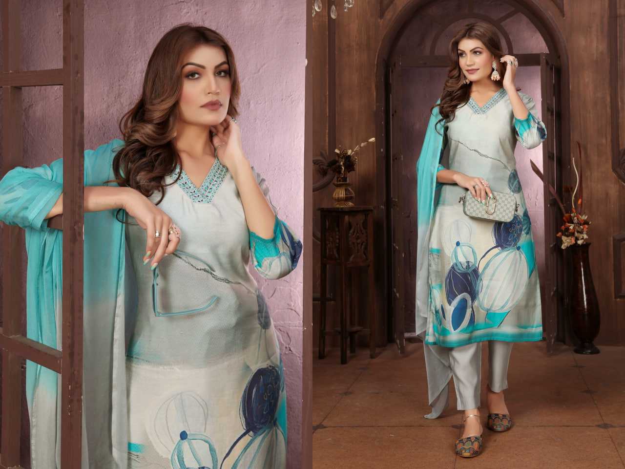 Chanderi Soft Ladies Salwar Suit