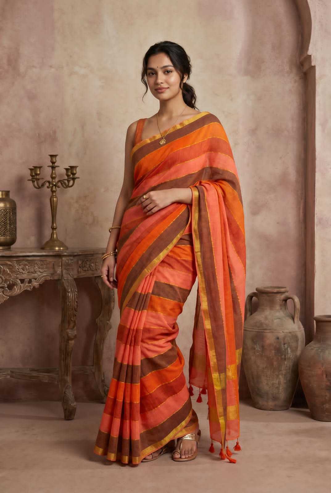Khadi Cotton Festive Saree